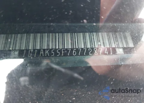 2006 Chevrolet Cobalt Ls from USA, damaged, VIN 1G1AK55F767728741